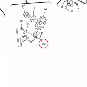 YAMAHA - CZUJNIK ZAPL. nr: 3P6816700000