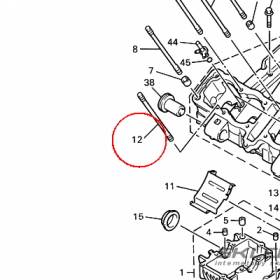 YAMAHA - BOLT, CYLINDER HOLDING 3 nr: 4H7113630000