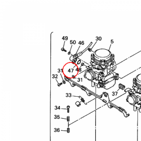 YAMAHA - O-RING nr: 4TV145620000