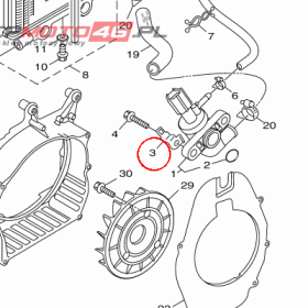 YAMAHA - STAY nr: 52SE24430000