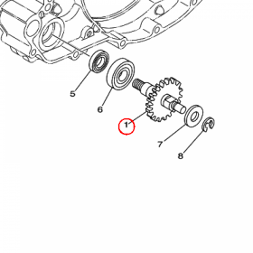 YAMAHA - KOLO ZEBATE nr: 5CU124590000
