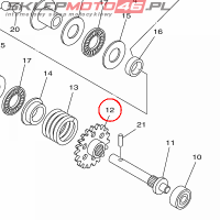 YAMAHA - GEAR, GOVERNOR nr: 5NY119530000