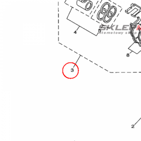 YAMAHA - ZACISK HAM. nr: 5SJ2580U0000