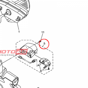 YAMAHA - LICENCE LIGHT UNIT ASSY nr: 5VY847450000