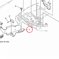 YAMAHA - BRACKET, REMOTE CONTROL 1 nr: 6DR485310100