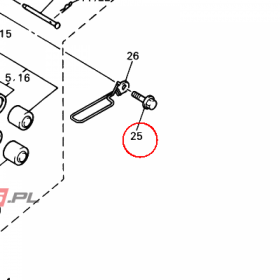 YAMAHA - sruba nr: 901051072500