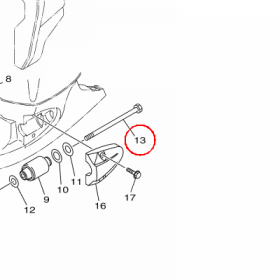 YAMAHA - sruba nr: 901091400700
