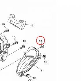 YAMAHA - SRUBA nr: 901110506000