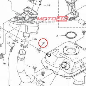 YAMAHA - SPREZ. ZACISKOWA nr: 904671680700