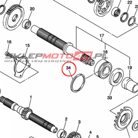 YAMAHA - bagaznik nr: 934406203200