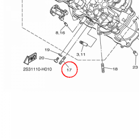 YAMAHA - BOLT, STUD nr: 956121264000