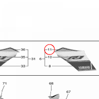 YAMAHA - NAKLEJKA nr: B3L283980000