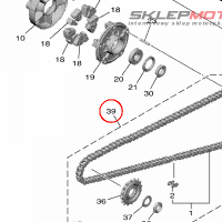 YAMAHA - CHAIN & SPROCKET KIT nr: B3LW001A0000