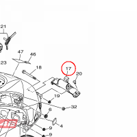 YAMAHA - UCHWYT nr: B672412F0000