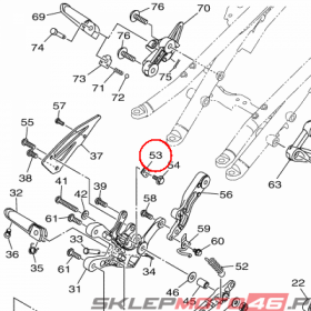 YAMAHA - BRACKET 1 nr: B67274320000