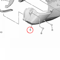 YAMAHA - DEKIEL SILNIKA nr: B74E54310100
