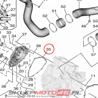 YAMAHA - uszczelka nr: BG4154620000