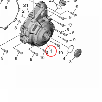 YAMAHA - dekiel silnika nr: BLW154110000