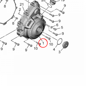 YAMAHA - dekiel silnika nr: BLW154110000