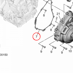 YAMAHA - uszczelka nr: BLW154510000