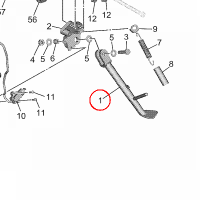 YAMAHA - PODSTAWKA BOCZNA nr: BME273110000