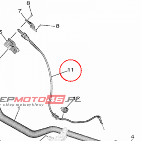 YAMAHA - linka gazu nr: BR8263110000