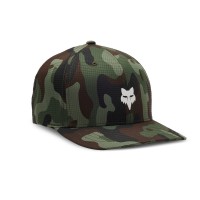 CZAPKA Z DASZKIEM FOX HEAD TECH FLEXFIT GREEN CAMO 