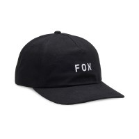 CZAPKA Z DASZKIEM FOX WORDMARK ADJUSTABLE BLACK 