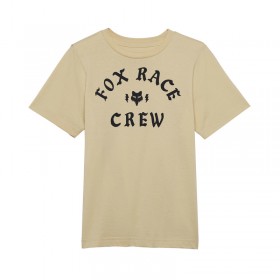 T-SHIRT FOX JUNIOR RACE CREW CREAM 