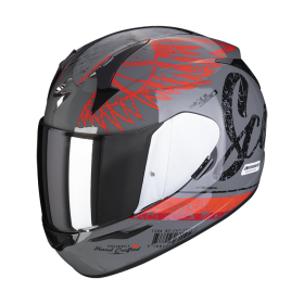 Kask SCORPION EXO-390 IGHOST Grey Cement-Red