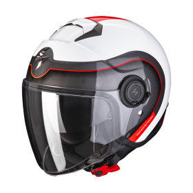 Kask SCORPION EXO-CITY ROLL Pearl White-Red