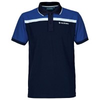 Męska koszulka polo Firmowa Niebieska Suzuki